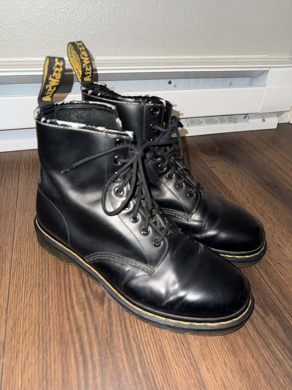 Dr. Martens 1460 Black Leather Ankle Boots Size Women’s 12
